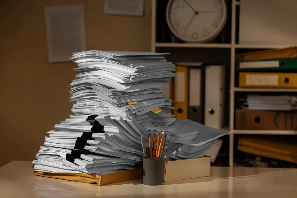 Stapel officiële documenten — beëdigde vertaling